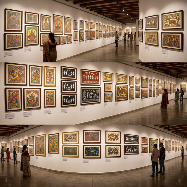 Gallery of Indian folk art paintings